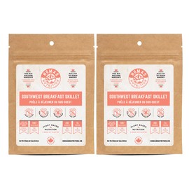 Nomad Nutrition Southwest Breakfast Skillet | Instant Freeze Dried Backpacking & Camping Food | Plant-Based, Non-GMO Hiking Meals with High-Energy, Vegan, Gluten-Free | 56g - 2 Pack