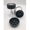 Glow jar BLACK Manual Spice Herb Grinder with Light-Up Storage