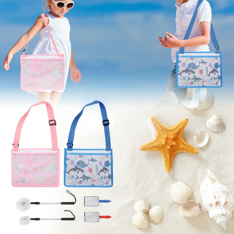 6pcs Shelling Tools for Beach Include Sand Sifter with Extra