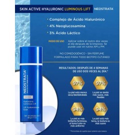 Crema Neostrata Facial Lift Con 3 Acidos Hialurónicos 50 Gr Momento de aplicación DíaNoche Tipo de piel Todo tipo de piel                             