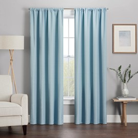 Eclipse Kendall - Cortina térmica para Ventana con Bolsillo para Barra de Cortina para Dormitorio o Sala de Estar (1 Panel), 42 x 54 Pulgadas, Color Azul Ley