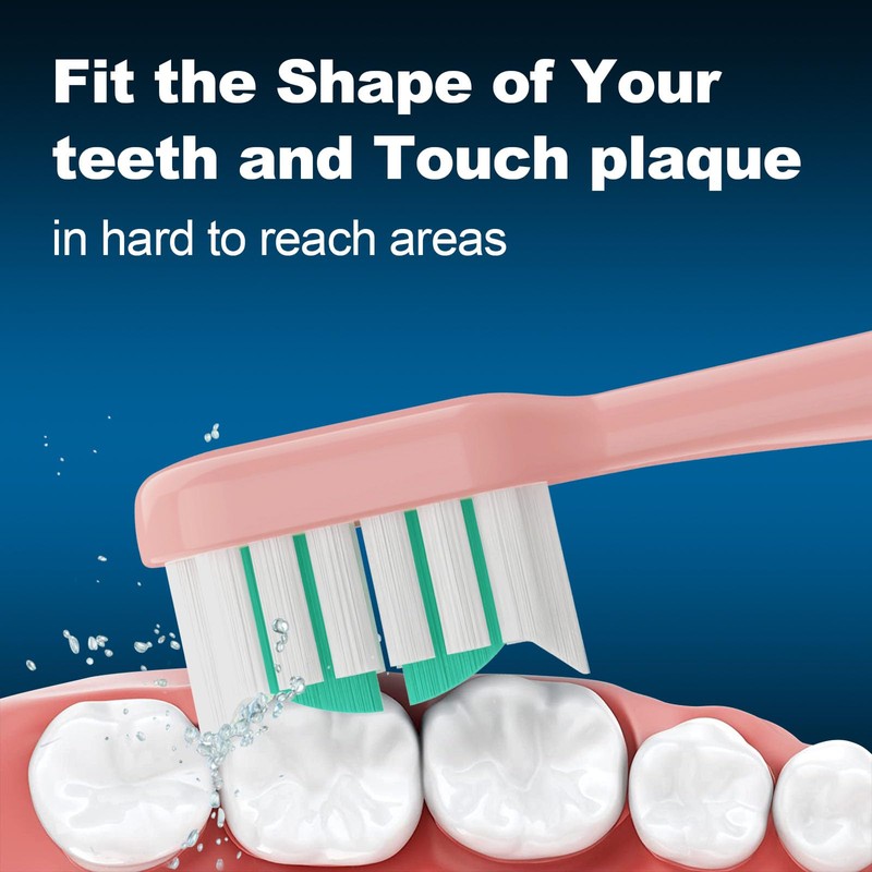 CILGEWH Replacement Toothbrush Heads 10 Pack for AquaSonic icon Electric