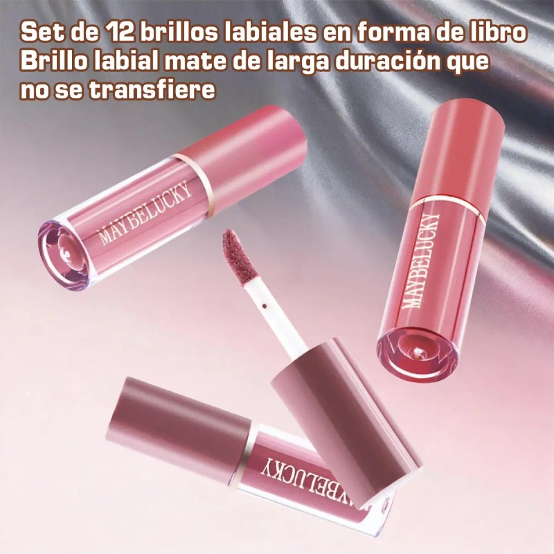 Labiales Larga Duracion Tintas Labios Labial Rojo Mate 12ps
