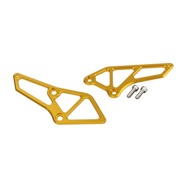 POSH 066070-04 Motorcycle Accessories Aluminum Machined Heel Guard, YZF-R25/A (2015-2020), Gold