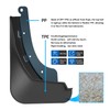 LISIXLIUYI Mud Flaps for 2024 Chevy Trax, Wheel & Tire