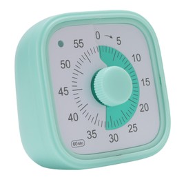 Yosoo Temporizador Visual de 60 Minutos Temporizador de Gestión de Cocina Intuitiva para Estudiantes, y Maestros Material ABS (Green)