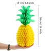 Blulu 14 Inch Pineapple Honeycomb Centerpieces Tissue Paper Pineapple Table