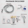 Chrome Handheld Bidet Sprayer for Toilet Warm Water, WiPPhs Stainless