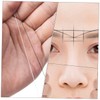 TOVINANNA 2pcs Eyebrow Positioning Line Ruler Precise Kit Filler Tweezers