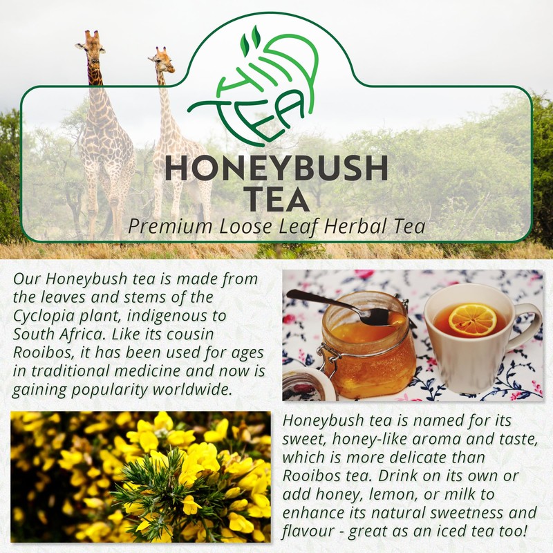 Honeybush Loose Leaf Herbal Tea – Traditional South African Infusion