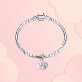 NINGAN 18 Birthday Charms for Bracelets-925 Sterling Silver Openwork Bead,Charms for Bracelets and Necklaces,Gifts for Women Girl