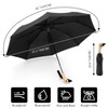 Natuquebrela Duck Folding Umbrella Black - Small Black Collapsible Portable