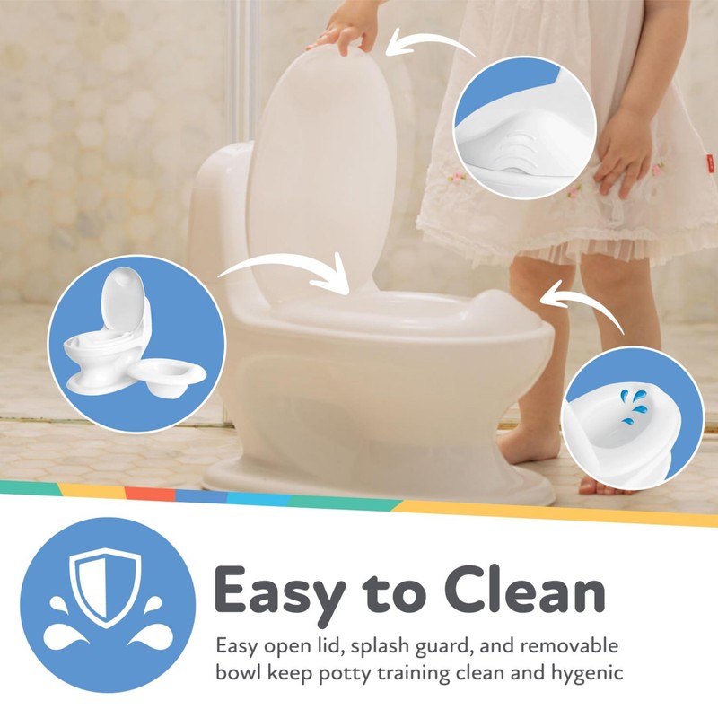 Nuby My Real Potty Training Toilet with Life-Like Flush Button