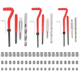 Yuhtech 75 Pcs Thread Repair Kit M5 M6 M8 Car Helical Coil Repair Set 6mm Helicoil Kit M8 helicoil kit