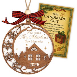 New Home Christmas Ornament 2026, Our First Home Ornament 2026, Neighbor Idea, Housewarming Ornament for New Homeowners, First Christmas in New House Keepsake