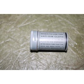 Mint condition WWII USGI gas mask bag anti dim cloth in canister