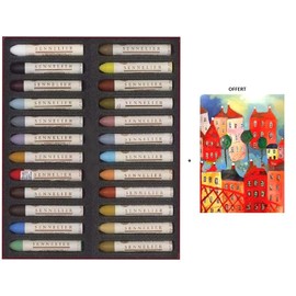 Sennelier Pastels Oil 24 Colours Still Life Artistic Quality (France Import) Made in France