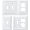 Franklin Brass Classic Architecture (1-Pack) Outlet Covers Pure White 1-Gang