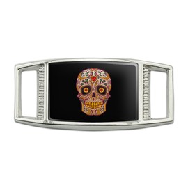 GRAPHICS & MORE Skull Day of the Dead Southwestern Rectangular Shoe Shoelace Shoe Lace Tag Runner Gym Charm Decoration