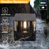 Mille Lucciole 12W 4Pack Outdoor Wall Lights Exterior/Interior,LED Black Outdoor