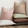 Foindtower Pack of 2, Decorative Linen Solid Throw Pillow Covers