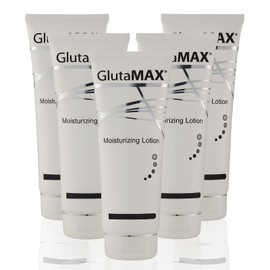 GlutaMAX Revitalizing Lotion with Glutathione, Smooth Texture Hydrating Body Moisturizer for Even Tone Daily Face and Hand Care - 90ml x 5 Bottles