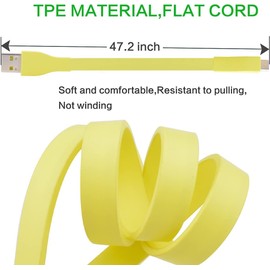 Sqrmekoko Replacement Charging Charger Cable Compatible with Ultimate Ears UE Boom MEGABOOM Wireless Speaker, Yellow