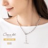 Cream Dot Necklace, Women's, Popular, Hypoallergenic Metal, Nickel-free, 18k Coating,
