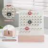 LAVENGASK 2025 2026 Desktop Calendar Creative Durable Wooden and Acrylic