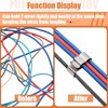 Zhengmy 50 Pcs Trailer Frame Wire Clips Stainless Steel Metal