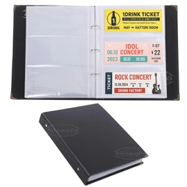 Anopono Ticket Holder, Ticket File, Storage File, Ticket Storage, Large Capacity, Holds 40 Pages, 240 Sheets (Black)