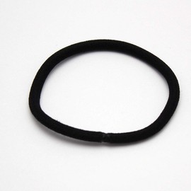 sgy-405-black-3.5mm-50p Hair Tiers, Black, Thickness 0.14 in (3.5 mm)