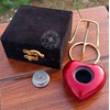 Red Urn Keepsake Mini Heart Cremation Urn with Premium Box