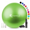 SmarterLife Workout Exercise Ball for Fitness, Yoga, Balance, Stability, or