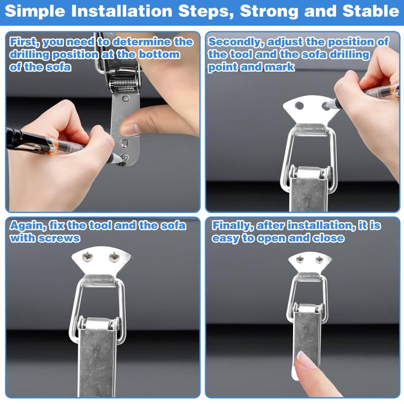 HINGTAI 4 Pcs Sofa Connection Set Sectional Couch Connectors, Furniture
