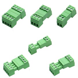 PENGLIN Solderless Connection Pluggable Terminals, 3.81 mm Pitch 2 Pins 3 Pins 4 Pins PCB Mounting Screw Terminal Pack of 24