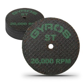 GYROS Resin Cut-Off Wheels for Rotary Tools; 12 Super Tensile Reinforced Disks. - 2-1/2 in