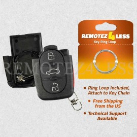 Remotez4less Remote for 1998 1999 2000 2001 VW Golf Keyless Entry Shell Case