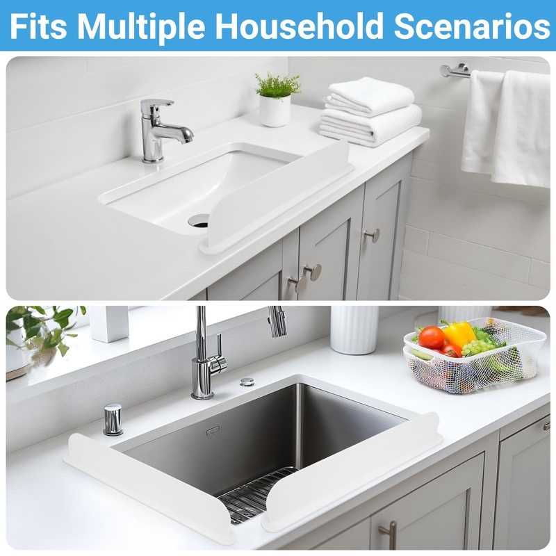 AIZOE Silicone Sink Splash Guard, Splash Guard for Kitchen Sink