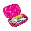 ZIPIT Wavy Pen Box, Pink Shapes, wavy