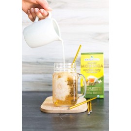 Miracle Tree's Moringa Energy Tea - Green Tea, Ginger & Lemon | Super Caffeinated Blend | Healthy Coffee Alternative, Perfect for Focus | Organic Certified & Non-GMO | 3 X 16 Pyramid Sachets