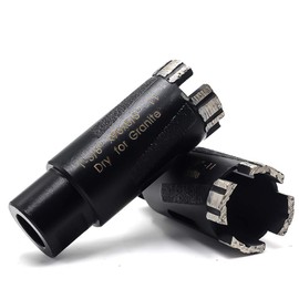 Ostek 2Pcs/ Box 1-3/8'' Dry Diamond Core Drill Bit,Granite Drill Bit with 5/8'-11 Thread for Granite 35mm Masonry Coring
