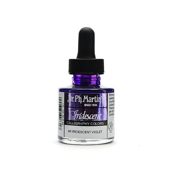 Dr. Ph. Martin's 400070-8R Iridescent Calligraphy Color, 1.0 oz, Iridescent Violet