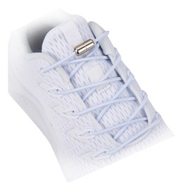Elastic No Tie Shoelaces,Tieless Shoe Laces for Adults and Kids White