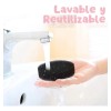 2 Estuche Limpia Brocha Seco Maquillaje Esponja Ecológico F Color