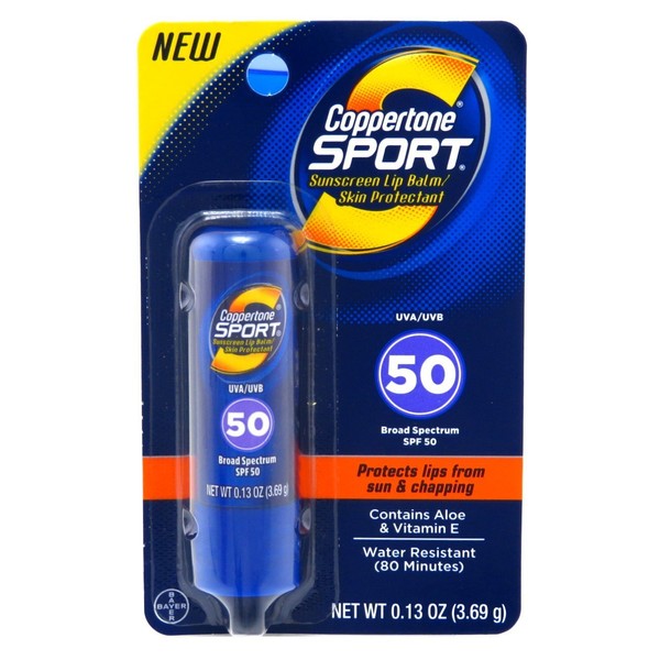 Coppertone Spf#50 Sport Lip Balm 0.13 Ounce (3ml) (2 Pack)