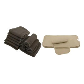 10 Absorbentes Bambú Charcoal  10 Liners Tela - Alva Baby                                                                                             