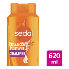 Sedal shampoo restauración instantánea ideal para reparar y dar fuerza al cabello dañado dejándolo supersuave y agradable al tacto 620 mL