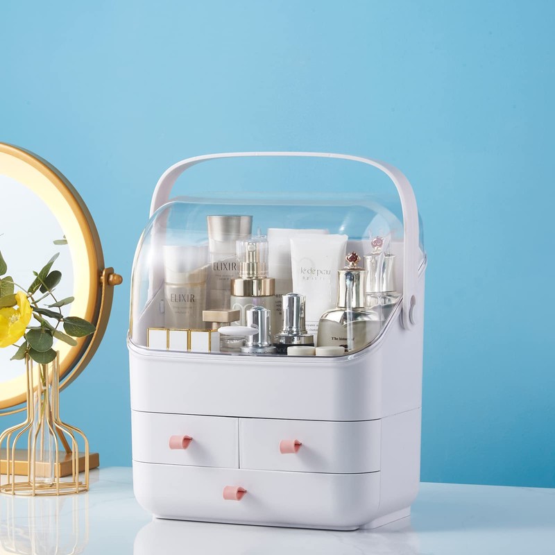 Large Makeup Organizer w Drawers Beauty Organizer Makeup Box Holder