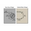SELF Soft closing door hinge R093 Full overlay hydraulic built-in